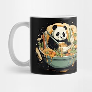 Panda Food Passion: Cuddly Charm Ramen Panda Feast Mode: Culinary Cuteness Mug